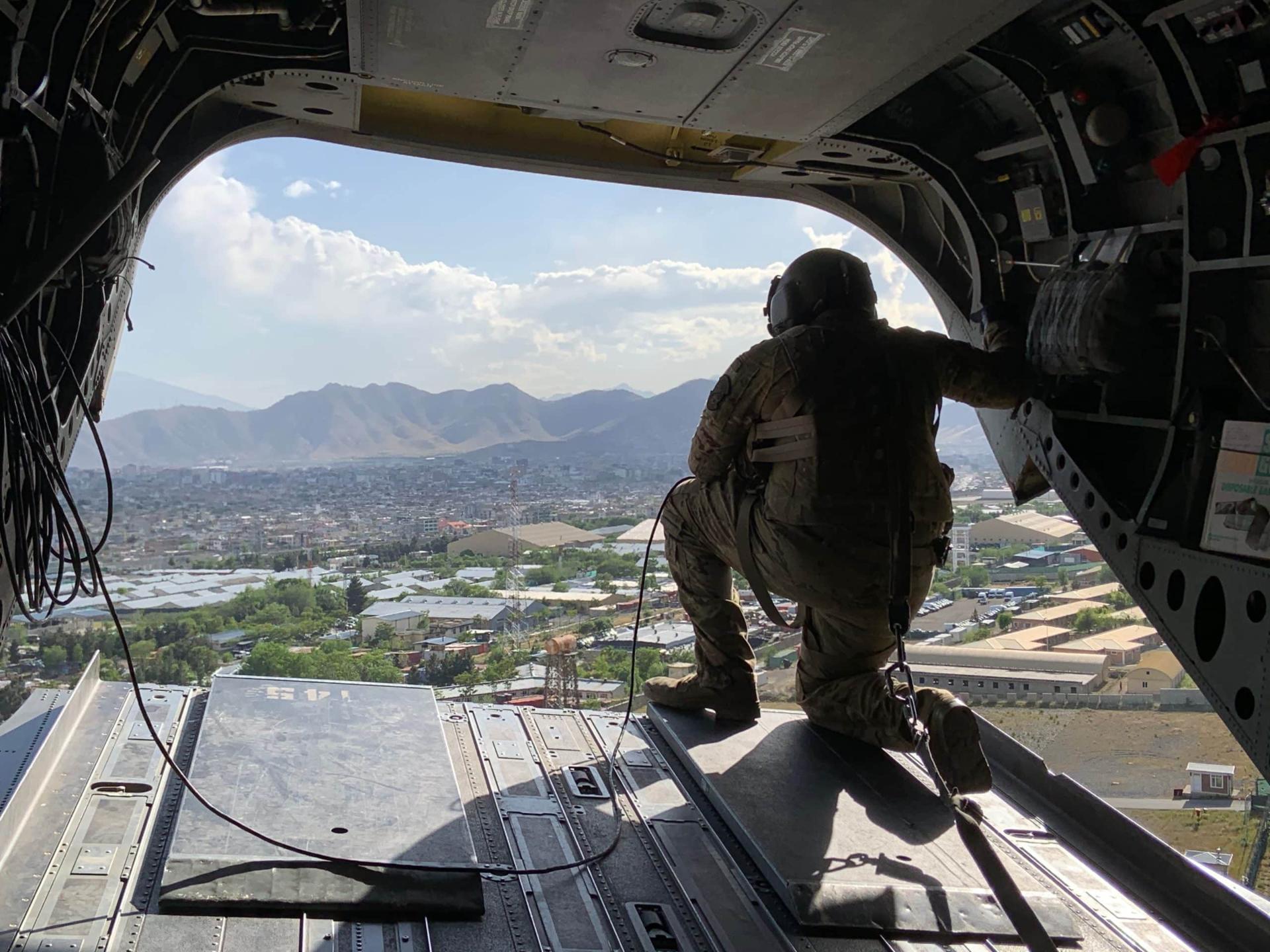 Military aviation tactical field operation background